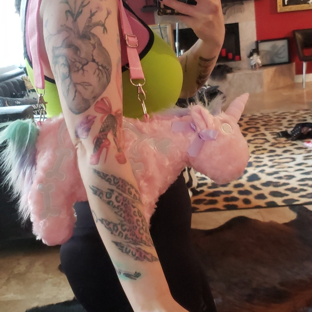 Pastel Goth Unicorn Purse - Picture 3 of 4